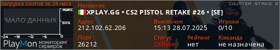баннер для сервера cs2. XPLAY.GG &bull; CS2 PISTOL RETAKE #26 &bull; [SE]