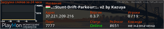 баннер для сервера crmp. ..::Stunt-Drift-Parkour::.. v2 by Kazuya