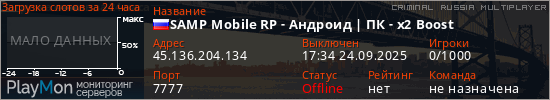 баннер для сервера crmp. SAMP Mobile RP - Андроид | ПК - х2 Boost