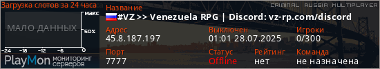 баннер для сервера crmp. #VZ >> Venezuela RPG | Discord: vz-rp.com/discord