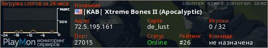 баннер для сервера cz. |KAB| Xtreme Bones II (Apocalyptic)