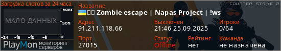 баннер для сервера cs2. ☣️ Zombie escape | Napas Project | !ws