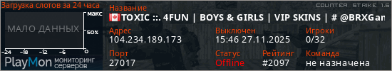 баннер для сервера cs. TOXIC ::. 4FUN | BOYS & GIRLS | VIP SKINS | # @BRXGames