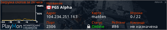 баннер для сервера arma3. PGS Alpha