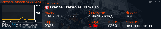 баннер для сервера arma3. Frente Eterno Milsim Esp