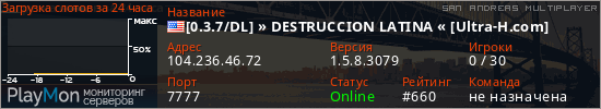 баннер для сервера samp. [0.3.7/DL] &raquo; DESTRUCCION LATINA &laquo; [Ultra-H.com]