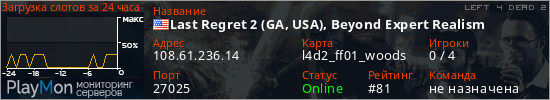 баннер для сервера l4d2. Last Regret 2 (GA, USA), Beyond Expert Realism