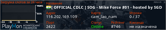 баннер для сервера arma3. [ OFFICIAL CDLC ] SOG - Mike Force #01 - hosted by SGD