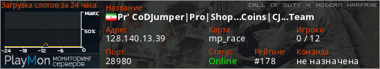 баннер для сервера cod4. Pr' CoDJumper|Pro|Shop...Coins|CJ...Team