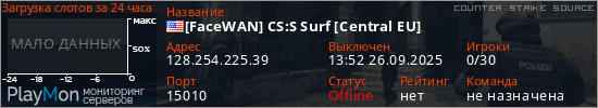 баннер для сервера css. [FaceWAN] CS:S Surf [Central EU]