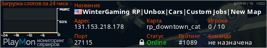 баннер для сервера garrysmod. WinterGaming RP|Unbox|Cars|Custom Jobs|New Map