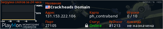 баннер для сервера garrysmod. Crackheads Domain