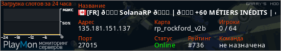 баннер для сервера garrysmod. [FR] 💎 SolanaRP 💎 | 🚀 +60 M&Eacute;TIERS IN&Eacute;DITS | 👮 Gen
