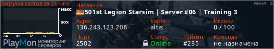баннер для сервера arma3. 501st Legion Starsim | Server #06 | Training 3