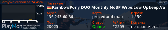 баннер для сервера rust. RainbowPony DUO Monthly NoBP Wipe,Low Upkeep,Vanilla