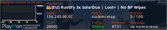 баннер для сервера rust. [EU] Rustify 3x Solo/Duo | Loot+ | No BP Wipes