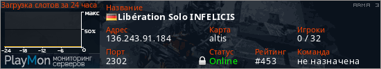 баннер для сервера arma3. Lib&eacute;ration Solo INFELICIS