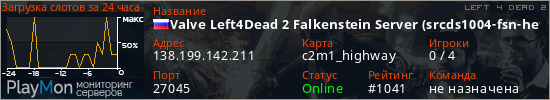 баннер для сервера l4d2. Valve Left4Dead 2 Falkenstein Server (srcds1004-fsn-hetz.421.31