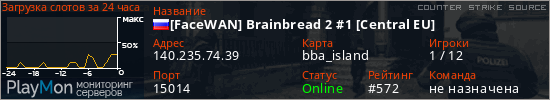 баннер для сервера css. [FaceWAN] Brainbread 2 #1 [Central EU]
