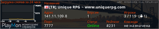 баннер для сервера samp. [TR] Unique RPG ~ www.uniquerpg.com