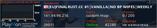 баннер для сервера rust. [EU]FINALRUST.CC #1|VANILLA|NO BP WIPES|WEEKLY
