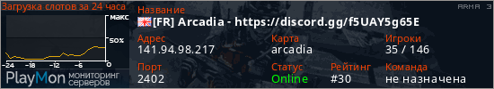 баннер для сервера arma3. [FR] Arcadia - https://discord.gg/f5UAY5g65E