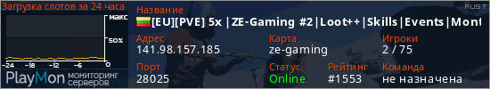 баннер для сервера rust. [EU][PVE] 5x |ZE-Gaming #2|Loot++|Skills|Events|Monthly MAP|BP