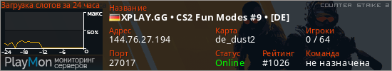 баннер для сервера cs2. XPLAY.GG • CS2 Fun Modes #9 • [DE]