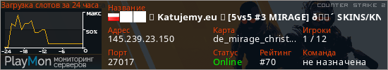 баннер для сервера cs2. ████ ★ Katujemy.eu ★ [5vs5 #3 MIRAGE] 🔴 SKINS/KN