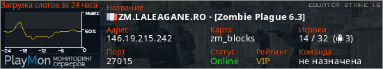 баннер для сервера cs. ZM.LALEAGANE.RO - [Zombie Plague 6.3]