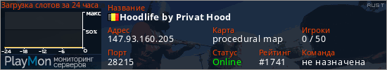 баннер для сервера rust. Hoodlife by Privat Hood