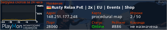 баннер для сервера rust. Rusty Relax PvE | 2x | EU | Events | Shop