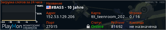 баннер для сервера garrysmod. #BASS - 10 Jahre