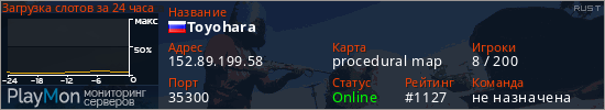 баннер для сервера rust. Toyohara