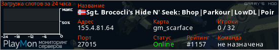 баннер для сервера garrysmod. Sgt. Brococli's Hide N' Seek: Bhop|Parkour|LowDL|Pointshop