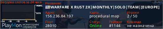 баннер для сервера rust. WARFARE X RUST 2X|MONTHLY|SOLO|TEAM|[EUROPE]