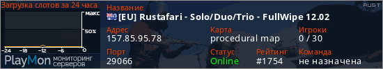 баннер для сервера rust. [EU] Rustafari - Solo/Duo/Trio - FullWipe 12.02