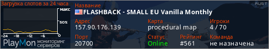 баннер для сервера rust. FLASHBACK - SMALL EU Vanilla Monthly