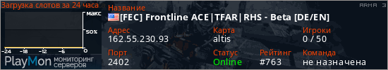 баннер для сервера arma3. [FEC] Frontline ACE|TFAR|RHS - Beta [DE/EN]