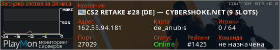 баннер для сервера cs2. CS2 RETAKE #28 [DE] — CYBERSHOKE.NET (9 SLOTS)