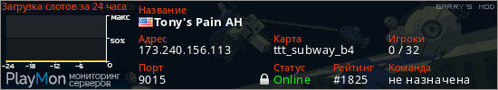 баннер для сервера garrysmod. Tony's Pain AH