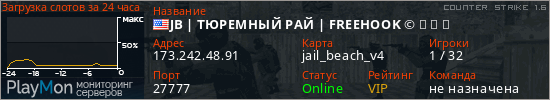 баннер для сервера cs. JB | ТЮРЕМНЫЙ РАЙ | FREEHOOK &copy; ▅ ▆ ▇