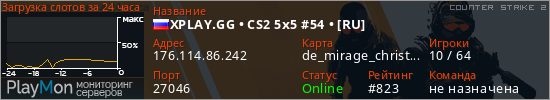 баннер для сервера cs2. XPLAY.GG • CS2 5x5 #54 • [RU]