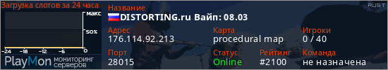 баннер для сервера rust. DISTORTING.ru Вайп: 08.03