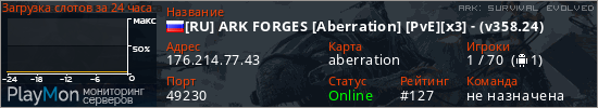 баннер для сервера ark. [RU] ARK FORGES [Aberration] [PvE][x3] - (v358.24)