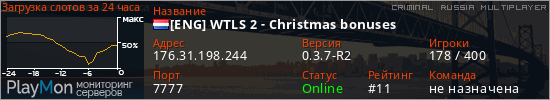 баннер для сервера crmp. [ENG] WTLS 2 - Christmas bonuses