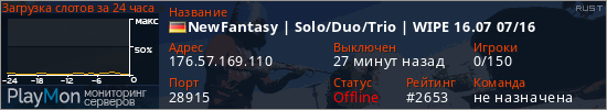 баннер для сервера rust. NewFantasy | Solo/Duo/Trio | WIPE 16.07 07/16