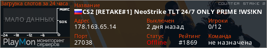 баннер для сервера cs2. CS2 [RETAKE#1] NeoStrike TLT 24/7 ONLY PRIME !WS!KNIFE!GL