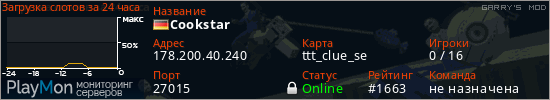 баннер для сервера garrysmod. Cookstar