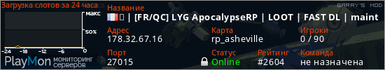 баннер для сервера garrysmod. ★ | [FR/QC] LYG ApocalypseRP | LOOT | FAST DL | maintenance